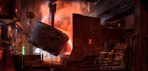 Pouring Furnace Bucket in heavey industry smelter